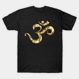 Gold Symbol Om T-Shirt